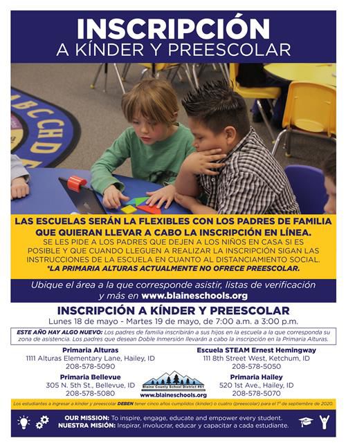 BCSD Registration Flier Spanish
